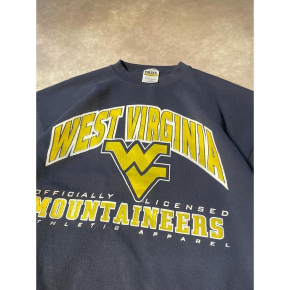 Vintage West Virginia Mountaineers University Graphic Crewneck Sweater - Picture 2 of 7